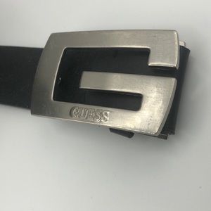 Guess 42 Black Leather Belt
